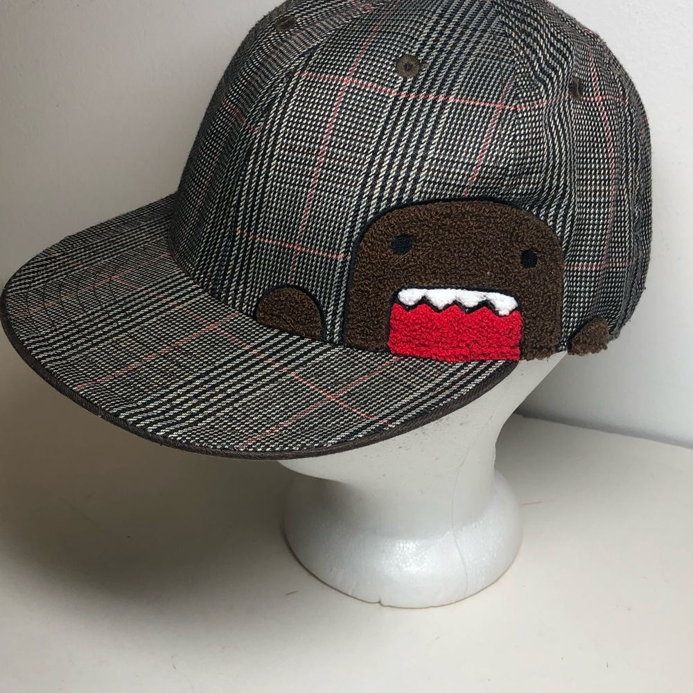Domo Monster Cap Peek a Boo Plaid Hat